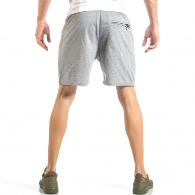 Pantaloni scurți pentru bărbați gri cu logo MA it040518-38 4