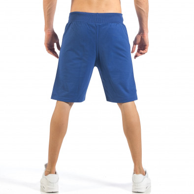 Pantaloni scurți de bărbați albaștri tip Basic it260318-143 3