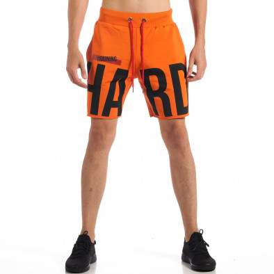 Pantaloni scurți pentru bărbați portocalii training Hard tsf180618-8 2