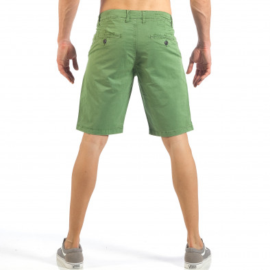 Pantaloni scurți de bărbați verzi cu buzunare italiene it260318-135 3