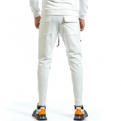 Pantaloni sport bărbați 2Y Premium alb tr070721-6 3