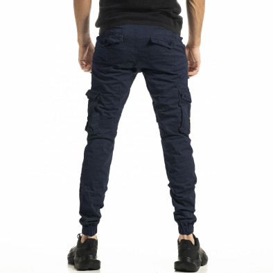Pantaloni cargo bărbați Blackzi albaștri tr161020-1 3