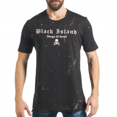 Tricou bărbați Black Island negru tsf020218-25 2