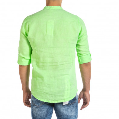 Cămașă cu mânecă lungă bărbați Duca Fashion verde it240621-31 3