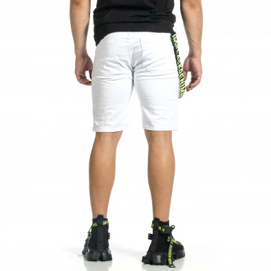 Pantaloni scurți bărbați Yes Design albi it150521-33 3