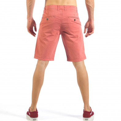 Pantaloni scurți de bărbați roz cu buzunare italiene it260318-137 3