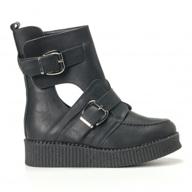 Botine de dama Chasse negre it240118-34 3