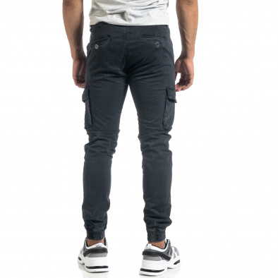 Pantaloni cargo de bărbați gri în stil Rock it041019-41 4