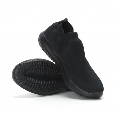 Adidași de bărbați tip șosetă All black it190219-11 4