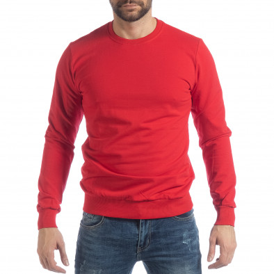 Bluză Basic roșie pentru bărbați it040219-92 2