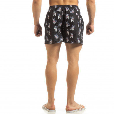 Costum de baie negru pentru bărbați motiv Puppy it090519-90 3