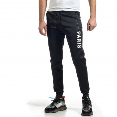 Pantaloni sport bărbați SMMA Style negru it021221-24 2