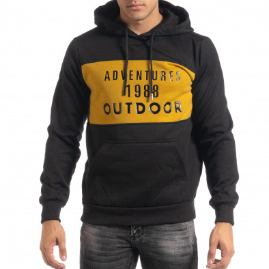 Hanorac de bărbați hoodie cu accent galben it041019-50 3