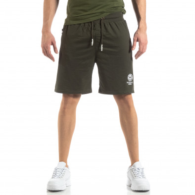 Pantaloni sport scurți verzi pentru bărbați it210319-69 3