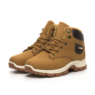 Ghete de bărbați Trekking în culoarea camel it260919-29-27 3