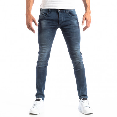 Skinny Jeans în denim albastru-gri it250918-24 3