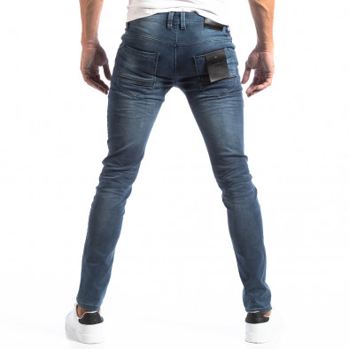 Skinny Jeans în denim albastru-gri it250918-24 4