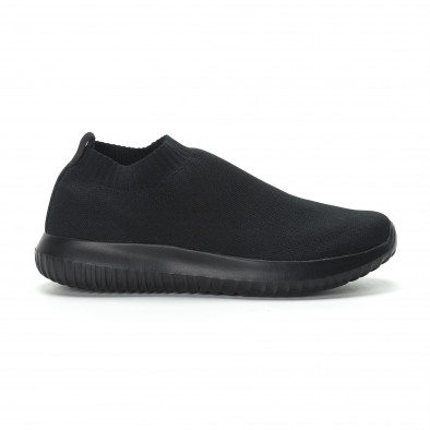 Adidași de bărbați tip șosetă All black it190219-11 2