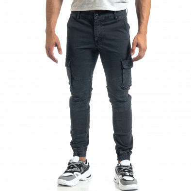 Pantaloni cargo de bărbați gri în stil Rock it041019-41 3