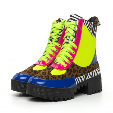 Botine de dama Chunky cu accente Mix it130819-38 3