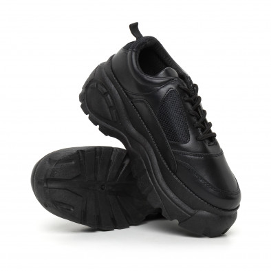 Pantofi sport de dama negri cu platformă it130819-70 4
