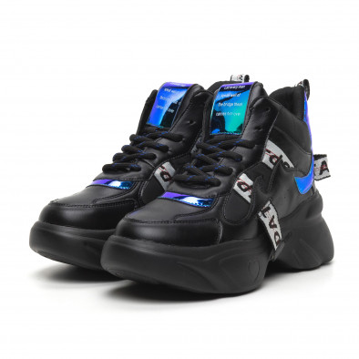 Pantofi sport de dama înalți cu accente neon it260919-64 3