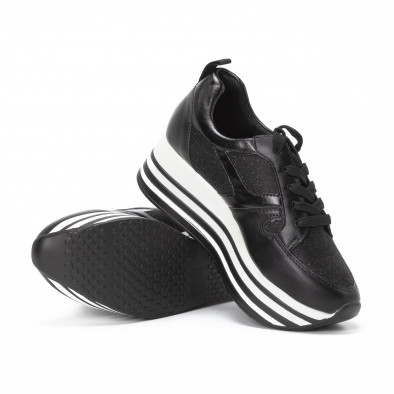 Pantofi sport cu platforma de dama cu părți strălucitoare it150818-29 4