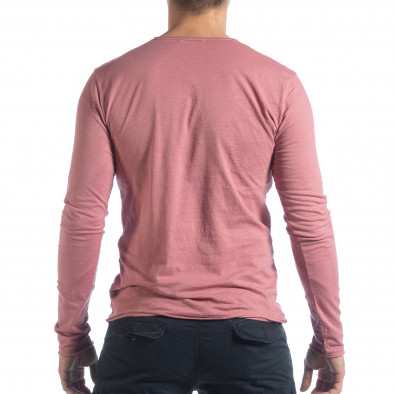 Bluză în roz V-neck pentru bărbați  it040219-86 3