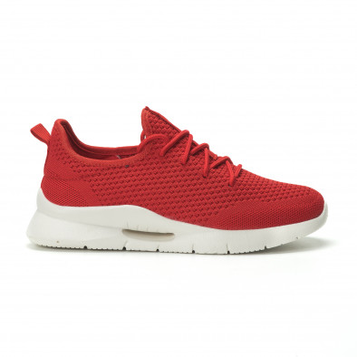 Adidași pentru bărbați Hole design roșii model ușor it250119-21 2