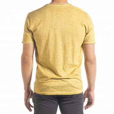 Tricou bărbați Ficko galben it240420-7 3