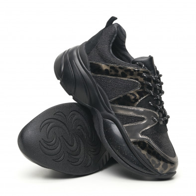 Pantofi sport de dama cu talpă voluminoasă și brocart it281019-29 5
