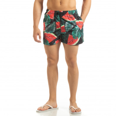 Costum de baie negru pentru bărbați motiv Watermelon it090519-93 2