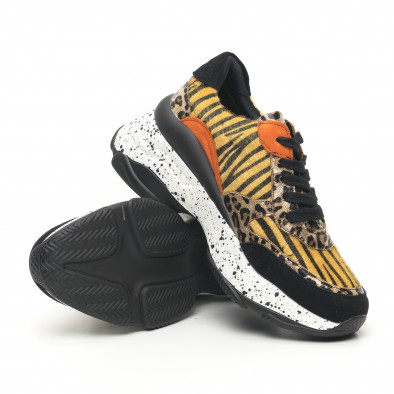 Pantofi sport de dama design Patchwork cu leopard it281019-22 4