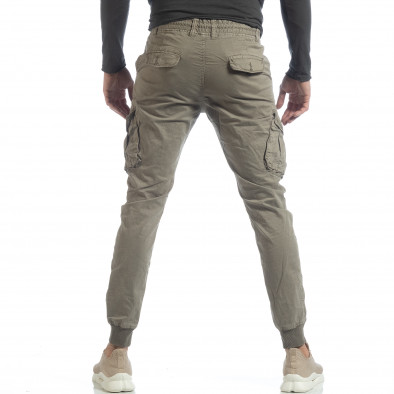 Pantaloni cargo Jogger în gri-bej pentru bărbați it040219-29 4