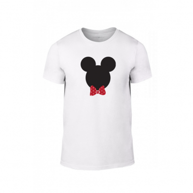 Tricou pentru barbati Mickey & Minnie alb, mărimea L TMNLPM028L 2