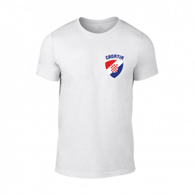 Tricou pentru barbati Croatia alb, mărimea M TMNSPM037M 2