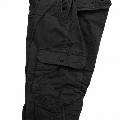 Pantaloni cargo bărbați Blackzi negri tr220223-1 5