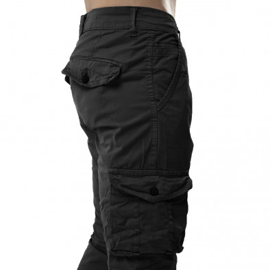 Pantaloni cargo bărbați Blackzi negri tr161220-22 4