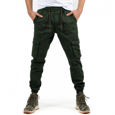Pantaloni cargo bărbați Blackzi verzi tr260324-3 2