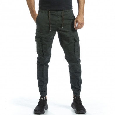 Pantaloni cargo bărbați Blackzi verzi tr140323-3 2