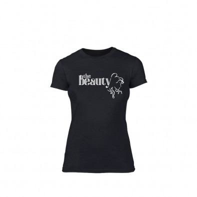 Tricou de dama Тhe Beast & The Beauty negru, mărimea XL TMNLPF012XL 2