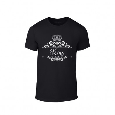 Tricou pentru barbati Romantic King Queen negru, mărimea M TMNLPM249M 2