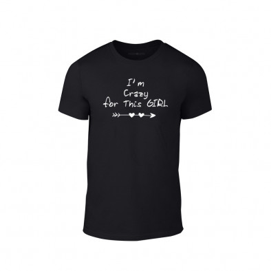 Tricou pentru barbati Crazy in love negru, mărimea M TMNLPM098M 2