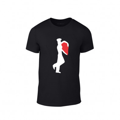 Tricou pentru barbati Half Heart negru, mărimea S TMNLPM166S 2