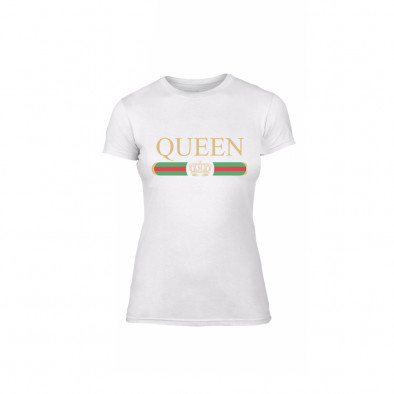 Tricou de dama Fashion King Queen alb, mărimea L TMNLPF244L 2