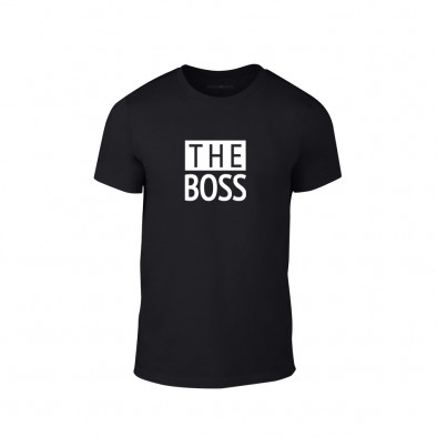 Tricou pentru barbati The Actual Boss negru, mărimea L TMNLPM247L 2