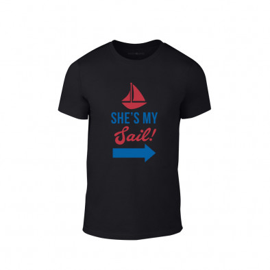 Tricou pentru barbati Sail Anchor negru, mărimea XL TMNLPM188XL 2