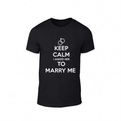 Tricou pentru barbati Keep Calm negru, mărimea M TMNLPM158M 2