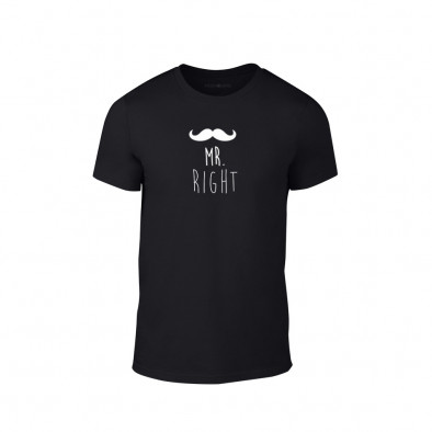 Tricou pentru barbati Mr. Right negru, mărimea L TMNLPM059L 2