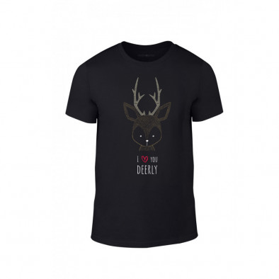 Tricou pentru barbati Deerly negru, mărimea L TMNLPM210L 2